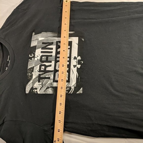 Under Armour Train Daily T-shirt Short Sleeve Top Men's Medium Black Graphic - Picture 7 of 10
